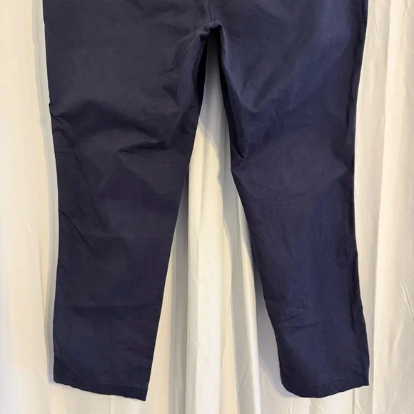 GAP Girlfriend High Rise Chino Pants Navy Stretch Cotton Women’s 16 - Picture 8 of 9
